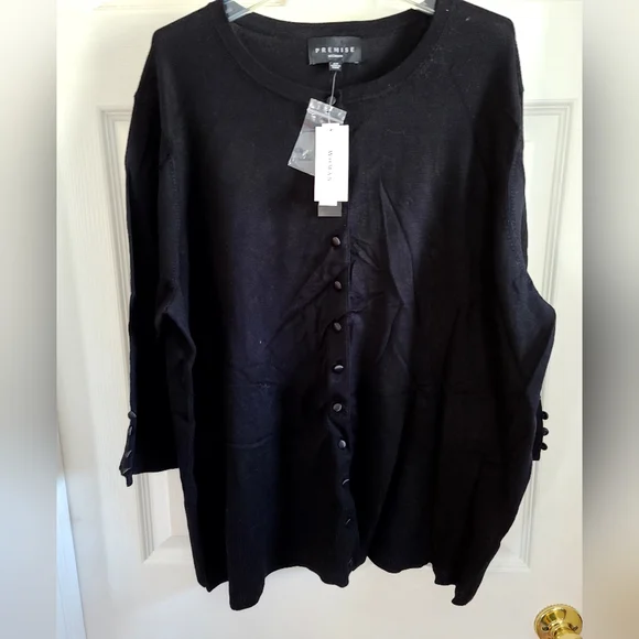 Premise Sweaters Premise Black Cardigan New With Tags Poshmark